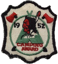 1952 Many Point Camping Award - Patch Scan from Mr. Steve Young.  Thank you!