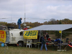 KOBSA broadcasting on a windy day